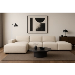 Olio Classico Komfortowy narożnik wypoczynkowy Tkanina Raven 24