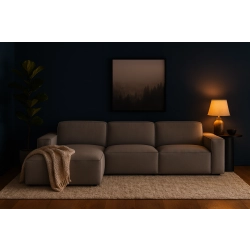 Olio Origine Narożnik do salonu w kształcie litery L Tkanina Raven 7