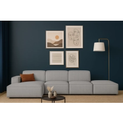 Olio Classico Komfortowy narożnik wypoczynkowy Tkanina Raven 7