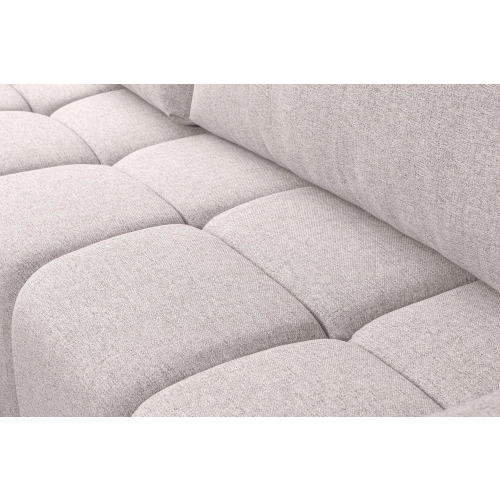 Fumo Komfortowa sofa narożna pikowana Tkanina Neve 04