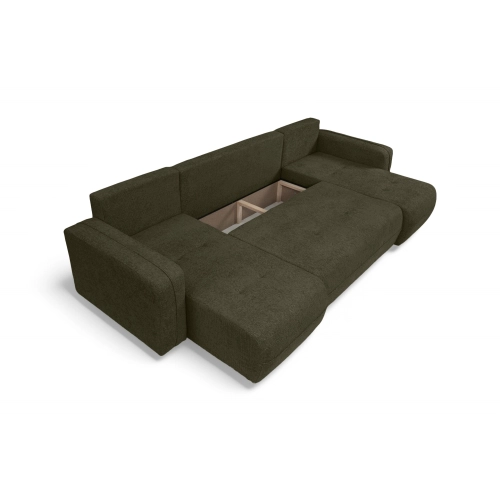 Oreo U Narożnik wypoczynkowy  Komfortowy narożnik wypoczynkowy z funkcją spania i pojemnikiem na pościel Tkanina Legacy 10