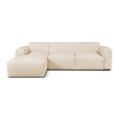 Hudson Nowoczesny narożnik wypoczynkowy z funkcją spania Tkanina Fjord 23