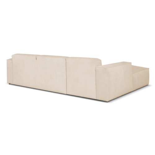 Hudson Nowoczesny narożnik wypoczynkowy z funkcją spania Tkanina Fjord 23