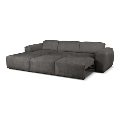 Hudson Nowoczesny narożnik wypoczynkowy z funkcją spania Tkanina Haga 16