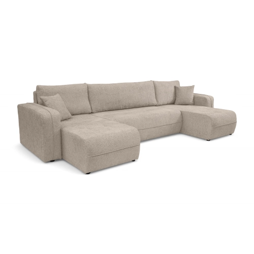 Oreo U Narożnik wypoczynkowy  Komfortowy narożnik wypoczynkowy z funkcją spania i pojemnikiem na pościel Tkanina Legacy 15