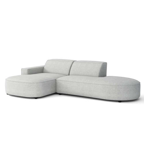 Olio Autentico Sofa narożna w kształcie litery L Tkanina Raven 6