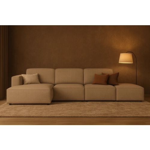 Olio Classico Komfortowy narożnik wypoczynkowy Tkanina Raven 30