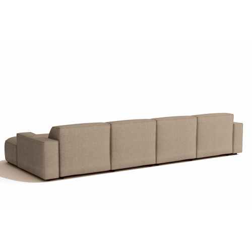 Olio Nobile Nowoczesna sofa w kształcie litery U Tkanina Raven 30