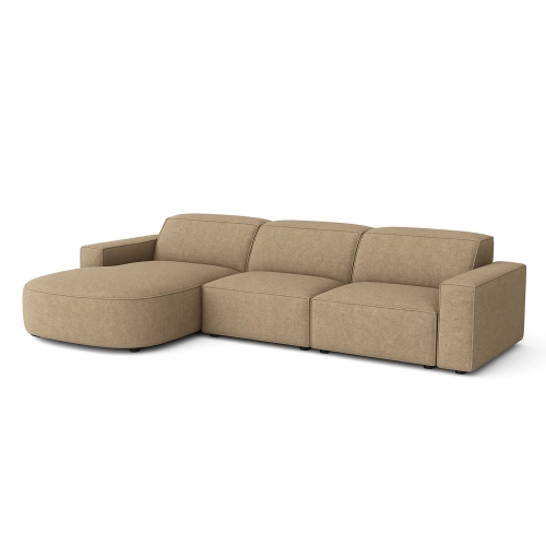 Olio Selezione Sofa w kształcie litery L Tkanina Raven 34