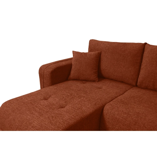 Oreo U Narożnik wypoczynkowy  Komfortowy narożnik wypoczynkowy z funkcją spania i pojemnikiem na pościel Tkanina Legacy 06