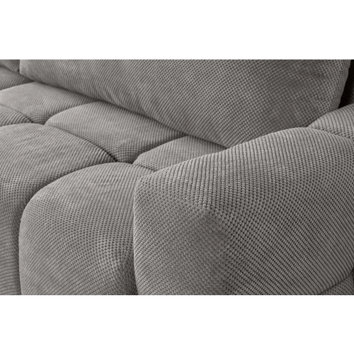 Fumo Komfortowa sofa narożna pikowana Tkanina Onega 07