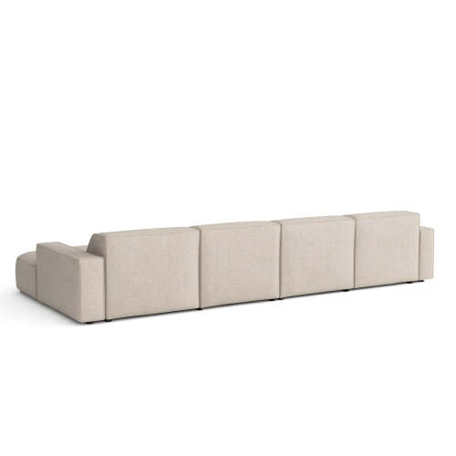 Olio Nobile Nowoczesna sofa w kształcie litery U Tkanina Raven 24