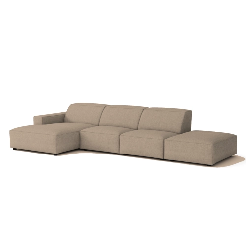 Olio Classico Komfortowy narożnik wypoczynkowy Tkanina Raven 30