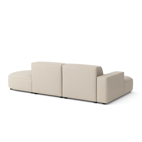 Olio Autentico Sofa narożna w kształcie litery L Tkanina Raven 24