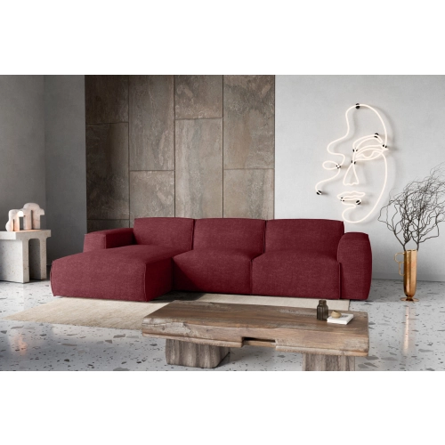 Hudson Nowoczesny narożnik wypoczynkowy z funkcją spania Tkanina Haga 59