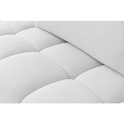 Fumo Komfortowa sofa narożna pikowana Tkanina Coral 70