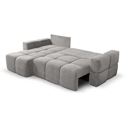 Fumo Komfortowa sofa narożna pikowana Tkanina Onega 07