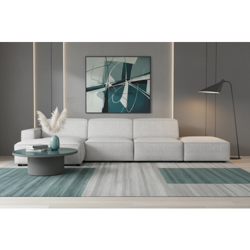 Olio Classico Komfortowy narożnik wypoczynkowy Tkanina Raven 6