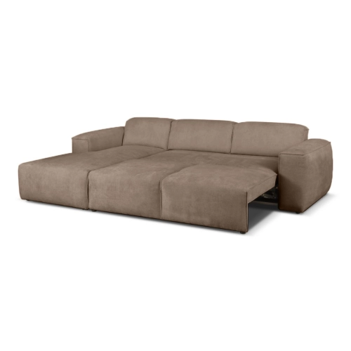 Hudson Nowoczesny narożnik wypoczynkowy z funkcją spania Tkanina Haga 39