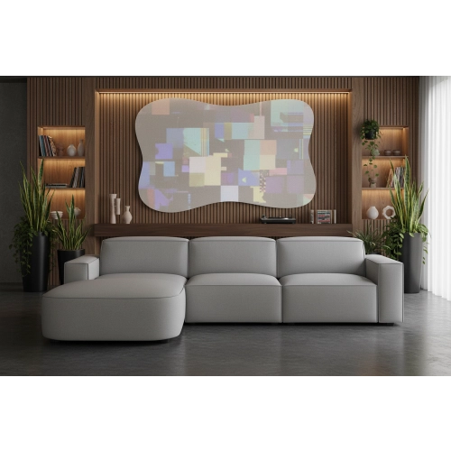 Olio Selezione Sofa w kształcie litery L Tkanina Raven 7