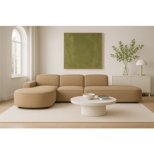 Olio Tradizione Narożnik wypoczynkowy w kształcie litery L Tkanina Raven 34