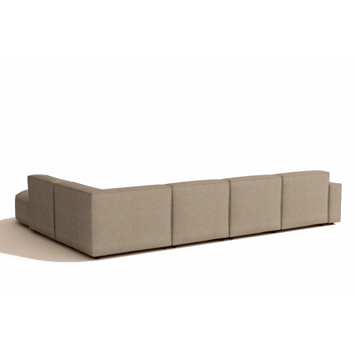 Olio Primo Nowoczesny narożnik w kształcie litery U Tkanina Raven 30