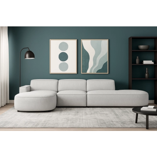 Olio Tradizione Narożnik wypoczynkowy w kształcie litery L Tkanina Raven 6