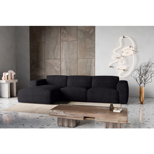 Hudson Nowoczesny narożnik wypoczynkowy z funkcją spania Tkanina Haga 19