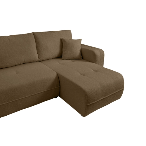 Oreo U Narożnik wypoczynkowy  Komfortowy narożnik wypoczynkowy z funkcją spania i pojemnikiem na pościel Tkanina Quelle 17