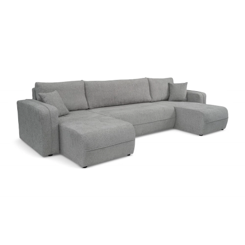 Oreo U Narożnik wypoczynkowy  Komfortowy narożnik wypoczynkowy z funkcją spania i pojemnikiem na pościel Tkanina Legacy 20