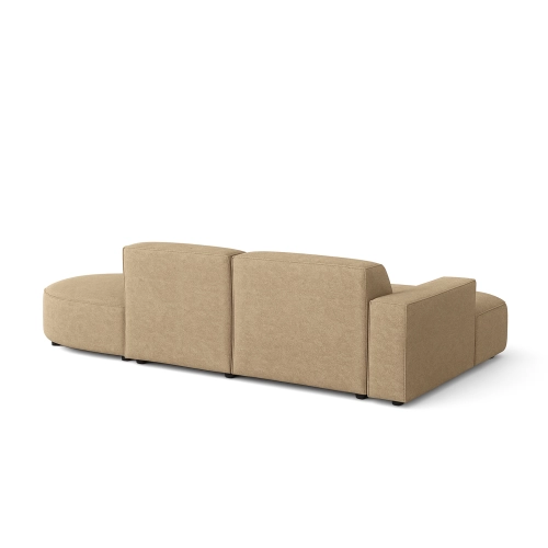 Olio Autentico Sofa narożna w kształcie litery L Tkanina Raven 34