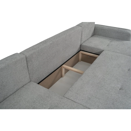 Oreo U Narożnik wypoczynkowy  Komfortowy narożnik wypoczynkowy z funkcją spania i pojemnikiem na pościel Tkanina Legacy 20