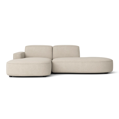 Olio Autentico Sofa narożna w kształcie litery L Tkanina Raven 24