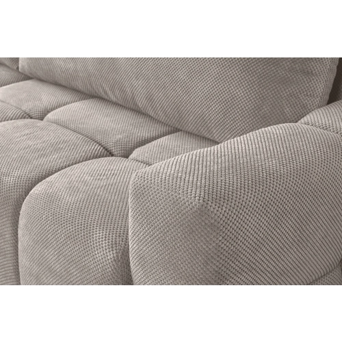 Fumo Komfortowa sofa narożna pikowana Tkanina Onega 14