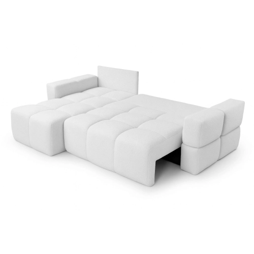 Fumo Komfortowa sofa narożna pikowana Tkanina Coral 70