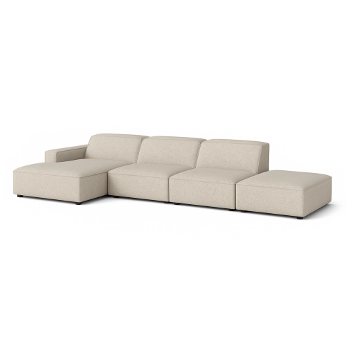 Olio Classico Komfortowy narożnik wypoczynkowy Tkanina Raven 24