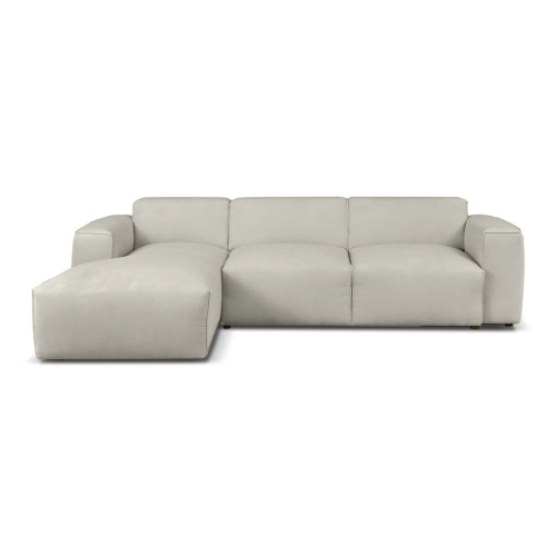 Hudson Nowoczesny narożnik wypoczynkowy z funkcją spania Tkanina Fjord 08