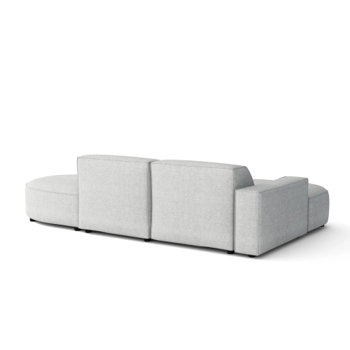 Olio Autentico Sofa narożna w kształcie litery L Tkanina Raven 6