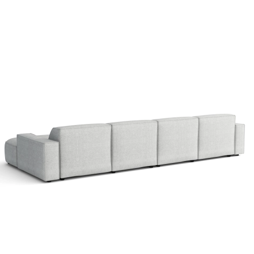 Olio Nobile Nowoczesna sofa w kształcie litery U Tkanina Raven 6