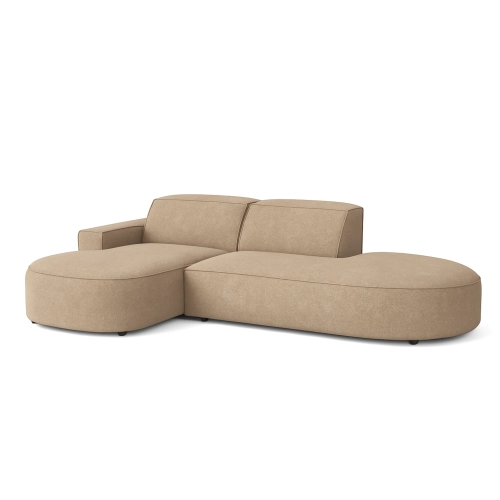 Olio Autentico Sofa narożna w kształcie litery L Tkanina Raven 34