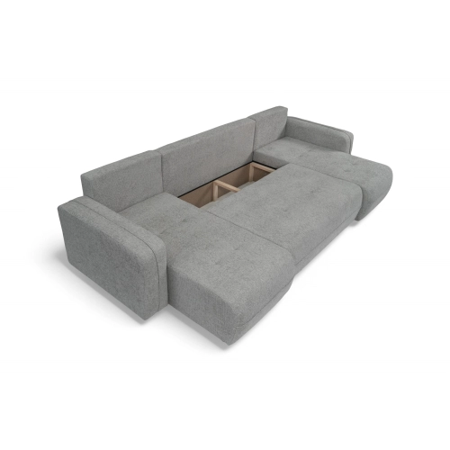 Oreo U Narożnik wypoczynkowy  Komfortowy narożnik wypoczynkowy z funkcją spania i pojemnikiem na pościel Tkanina Legacy 20