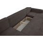 Oreo U Narożnik wypoczynkowy  Komfortowy narożnik wypoczynkowy z funkcją spania i pojemnikiem na pościel Tkanina Legacy 18