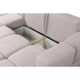 Fumo Komfortowa sofa narożna pikowana Tkanina Neve 04