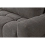 Fumo Komfortowa sofa narożna pikowana Tkanina Onega 22