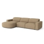 Olio Selezione Sofa w kształcie litery L Tkanina Raven 34