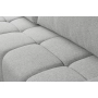 Fumo Komfortowa sofa narożna pikowana Tkanina Neve 83
