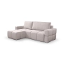Fumo Komfortowa sofa narożna pikowana Tkanina Neve 04
