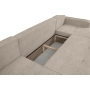 Oreo U Narożnik wypoczynkowy  Komfortowy narożnik wypoczynkowy z funkcją spania i pojemnikiem na pościel Tkanina Legacy 15