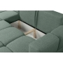 Fumo Komfortowa sofa narożna pikowana Tkanina Neve 34