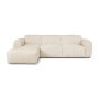 Hudson Nowoczesny narożnik wypoczynkowy z funkcją spania Tkanina Haga 23